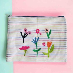 Pochette recyclée XL plastique 6 flower Tape