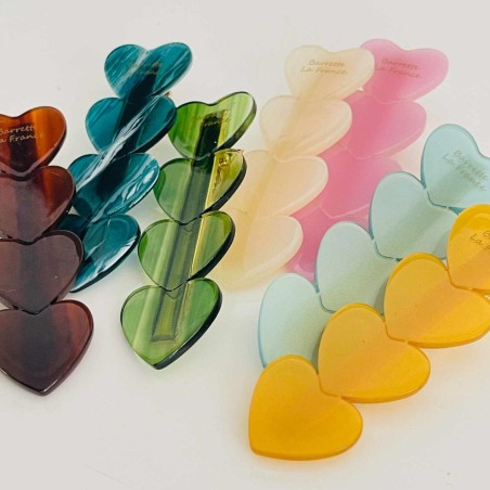 Hairclip/hairclaw Hearts with Hearts