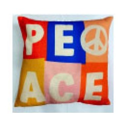 Cushion Cover colorblock Peace 4040