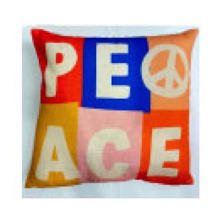 Cushion Cover colorblock Peace 4040