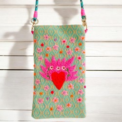 Handytäschchen Loveheart mint