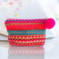 Pouch 8 Hearts Jaquard