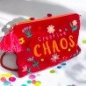 Pochette zippée Velours Love Yoga