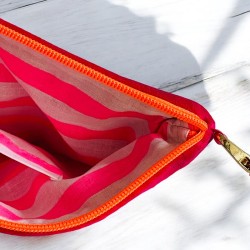 Pochette zippée Velours Love Yoga