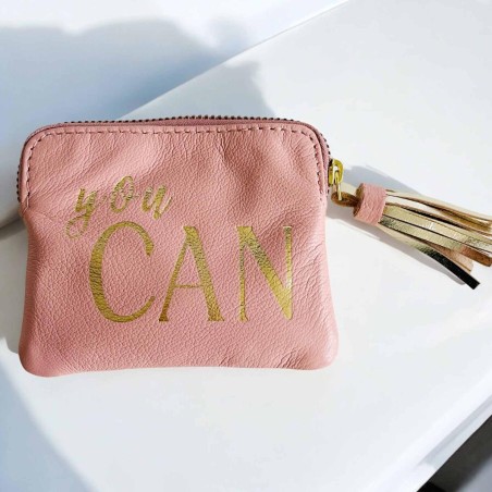 Mini zip Wallet Leather You Can