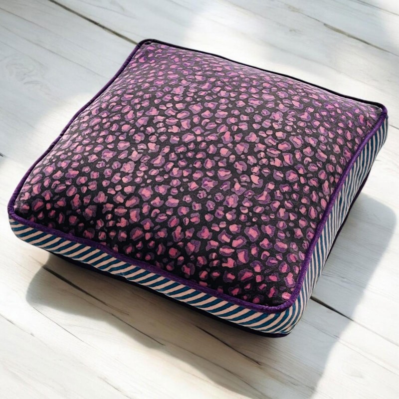Kissenhülle Box Velvet Leo viola 40405