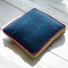 Kissenhülle Box Velvet Leo teal 40405