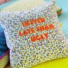 Housse de Coussin Velours Leo Late or ulgy 4040