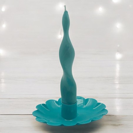 Candle Holder Cloud Turquoise