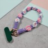 Keychaing/ mobile phone strap Flower Makrame