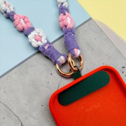 Keychaing/ mobile phone strap Flower Makrame