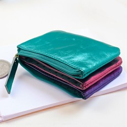 Portemonnaie Mini 3er Leather metallic multi