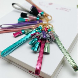 Porte clés Metallic shine Tassel