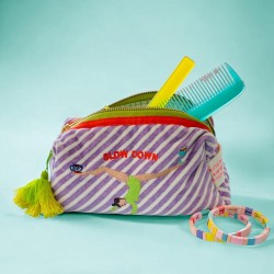 Cosmetic Bag S Velvet yoga slow down