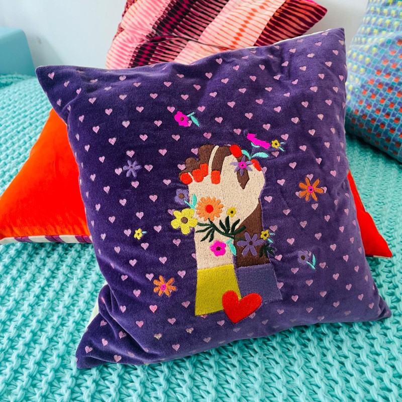 Housse de Coussin Velours unity 4040