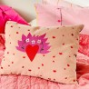 Cushion Cover Velvet Loveheart 3040