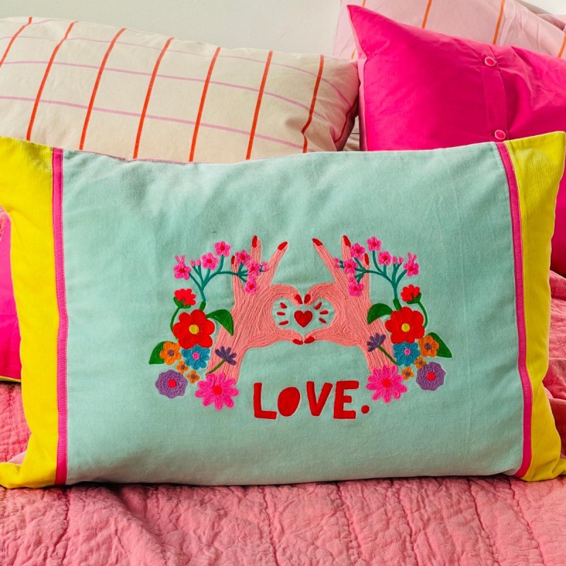 Kissenhülle Velvet Lovehands 4060