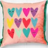 Kissenhülle Velvet Multi Hearts 5050