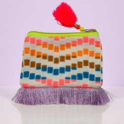 Pouch Zip Coin Jaquard