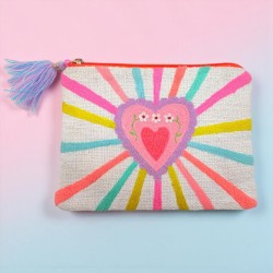 Täschchen zip Herzstrahl Jqd