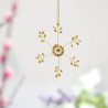 Dekoration Funkel Ultrafine Starflower gold