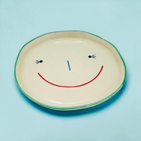 Assiette céramique Smiling Face