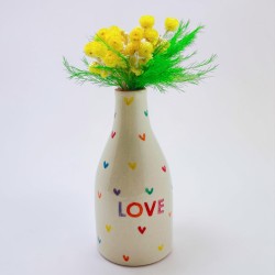 Vase Bud Keramik Lovehearts