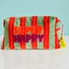 Trousse de toilette Velours Pinstripe Superhappy M