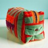 Cosmetic Bag Velvet Pinstripe Superhappy M