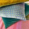 Housse de Coussin Velours Checkbox mix 5050
