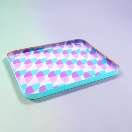 Tablett square L waves viola