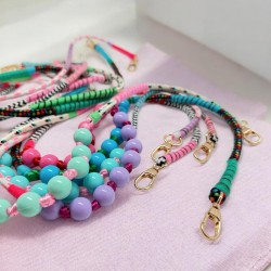 Schultergurt, Handyband Wrap + Bkk Beads 26