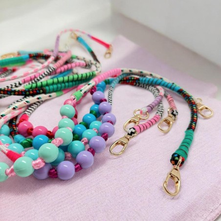 Schultergurt, Handyband Wrap + Bkk Beads 26