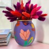 Vase Flowerbed viola
