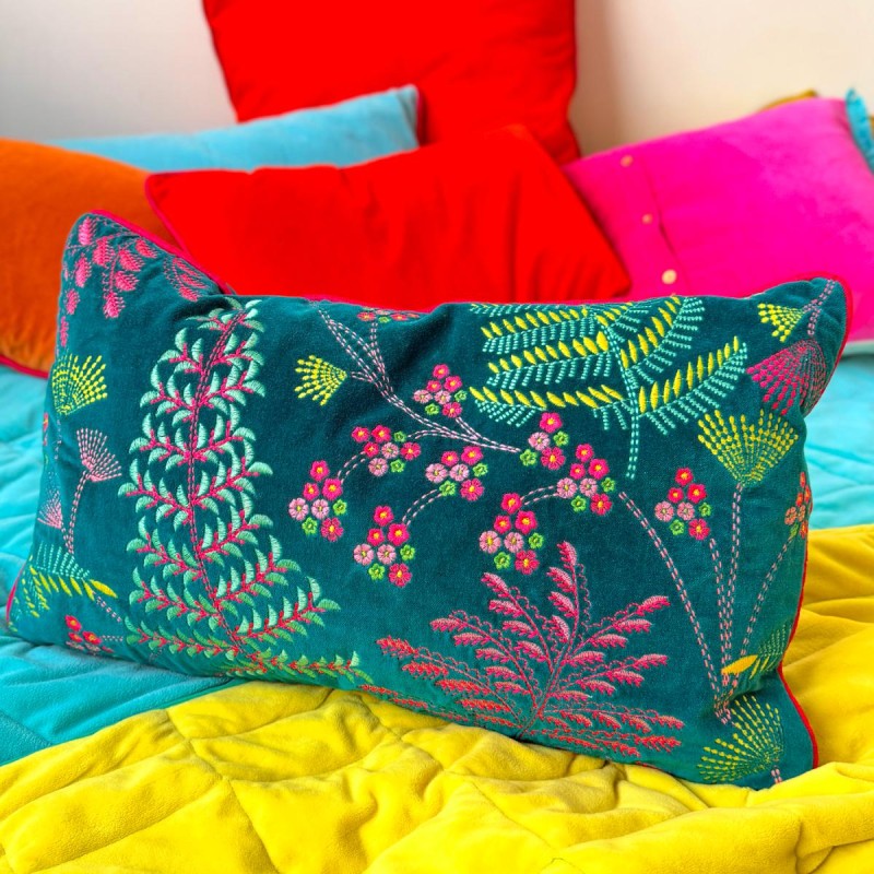 Housse de Coussin Fern teal 3050