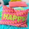 Housse de Coussin Waves Happy orange 3040