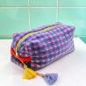 Kosmetiktasche Velvet Check Mirror XL