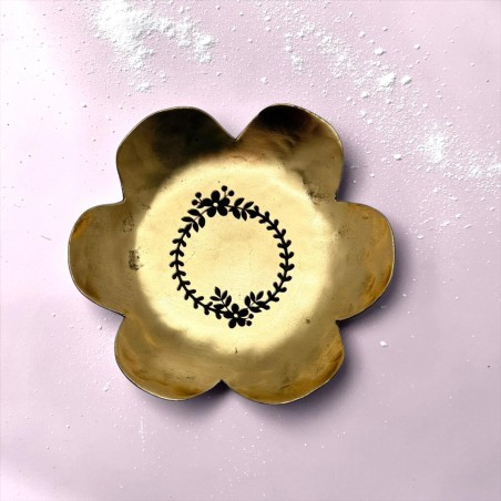 Mini Vide-Poche Laiton Flower