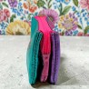 Portemonnaie Mini 3er Leder metallic Love lilac