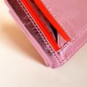 Portemonnaie Leder metallic Leena rose