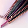 Tasche Leder wrist Tasche/ Smartwallet metallic viola