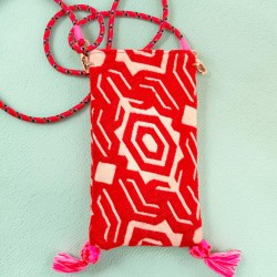 Handytäschchen Geo red