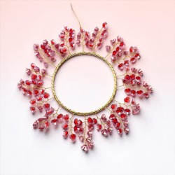 Dekoration FUNKEL Circle L Flower viola