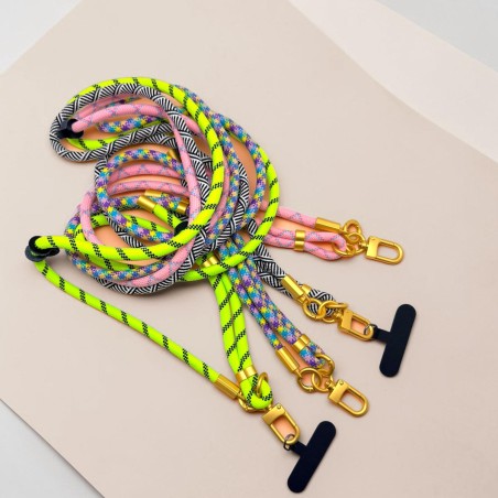 Cordon téléphone/ Dragone Crossbody multi Rope Brass