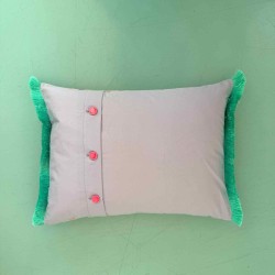 Cushion Cover Woven Stripe Cherry 3040