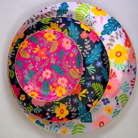 Schalen Muster Flowergarden Set3