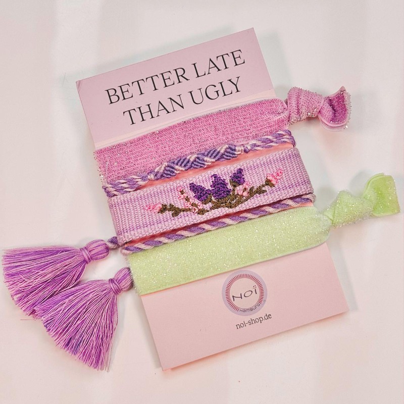 Haargummi/ Armband Festival viola