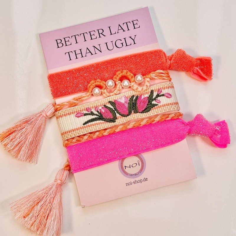 Haargummi/ Armband Festival orange