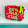 Täschchen Zip Velvet Leo Words