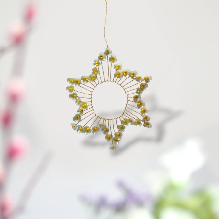 Dekoration Funkel Star Flower mint